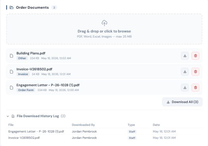 Document storage preview
